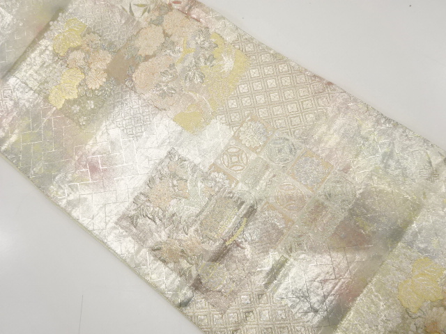 JAPANESE FUKURO OBI / SAGANISHIKI / WOVEN SHIKISHI PATTERN